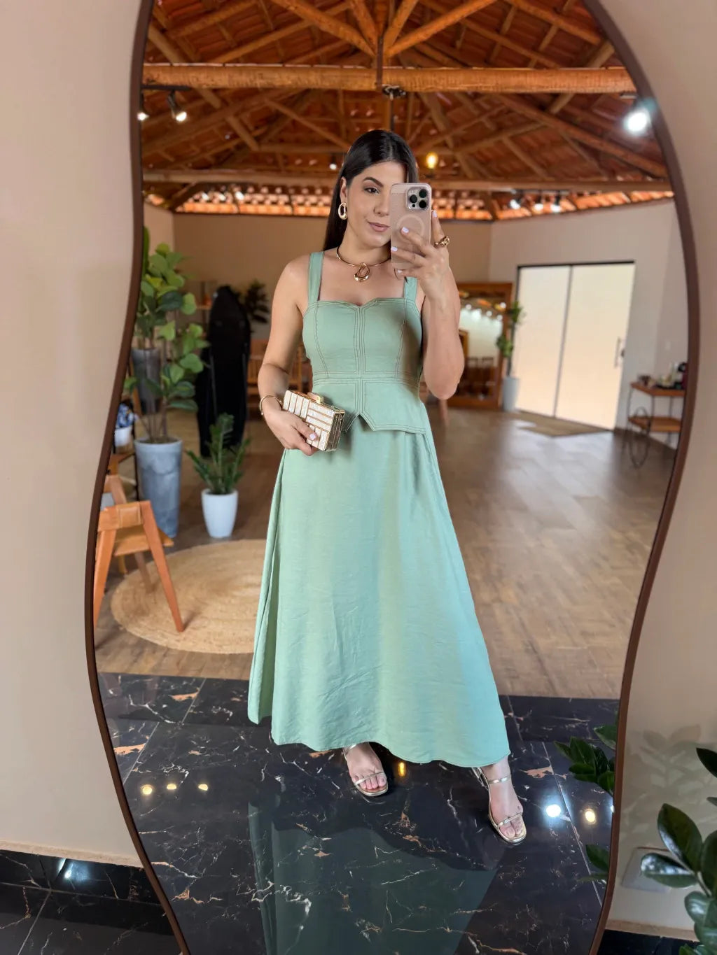 1228 | Vestido Bariloche - Verde Pistache